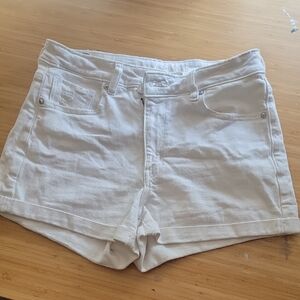 American Eagle Outfitters White Jean Shorts